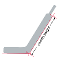 goalie paddle height